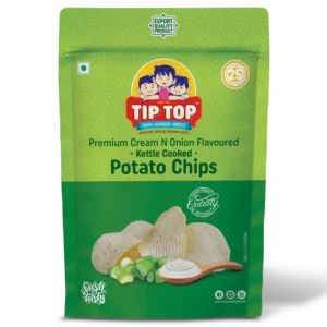 Premium Cream & Onion Flavored Kettle-Cooked Potato Chips